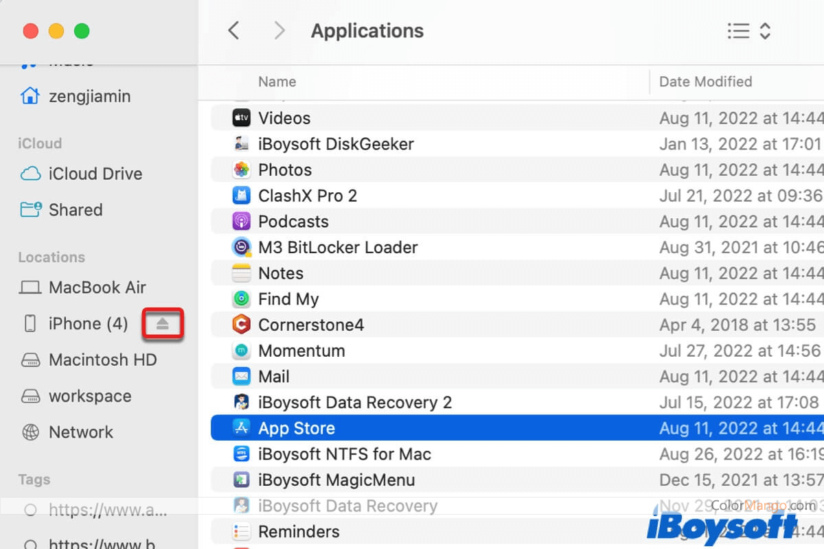 iBoysoft NTFS for Mac Screenshot