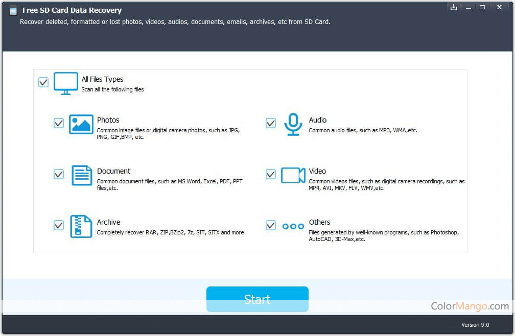 iLike SD Card Data Recovery Screenshot