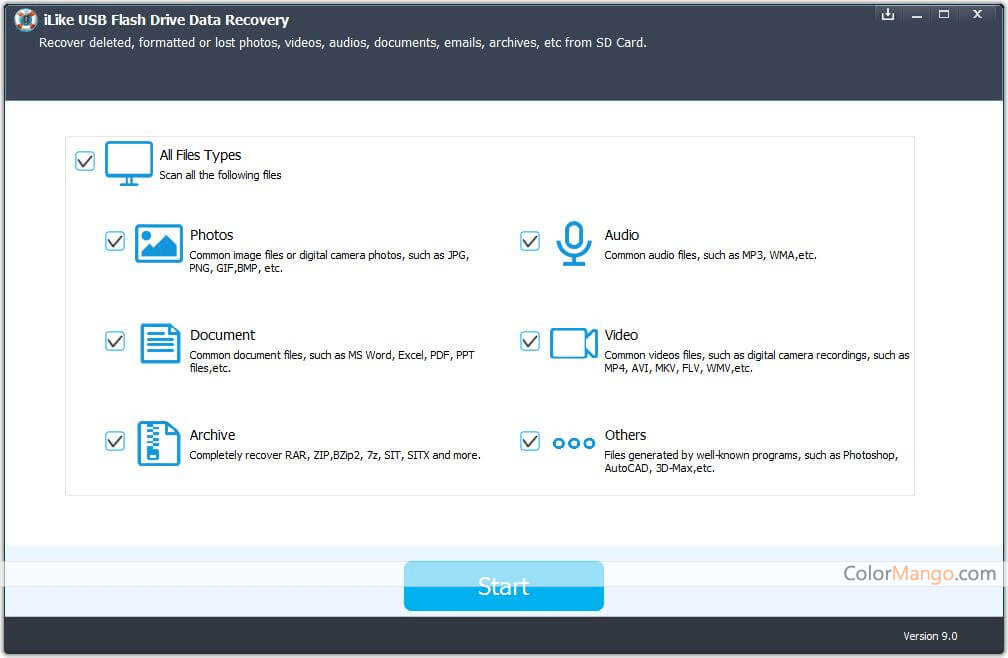 iLike USB Flash Drive Data Recovery Screenshot