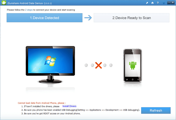 iSunshare Android Data Genius Screenshot