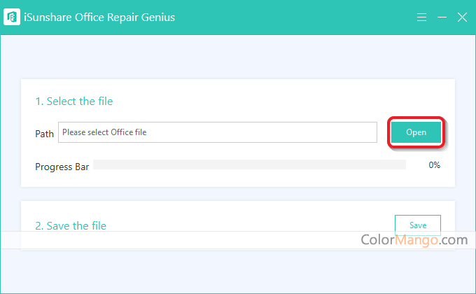 iSunshare Office Repair Genius Screenshot