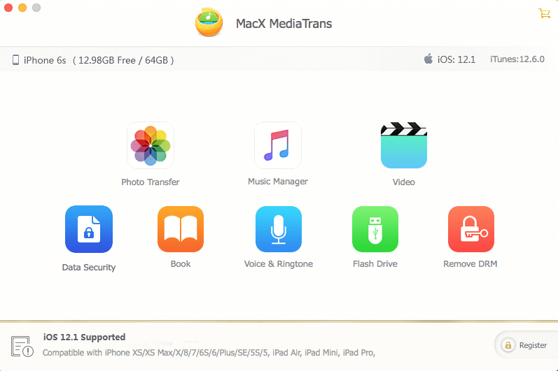 MacX MediaTrans Screenshot