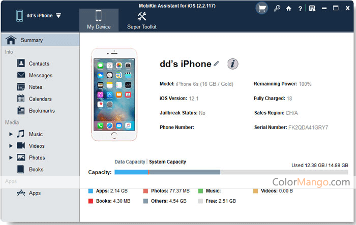 MobiKin Assistant for iOS Screenshot