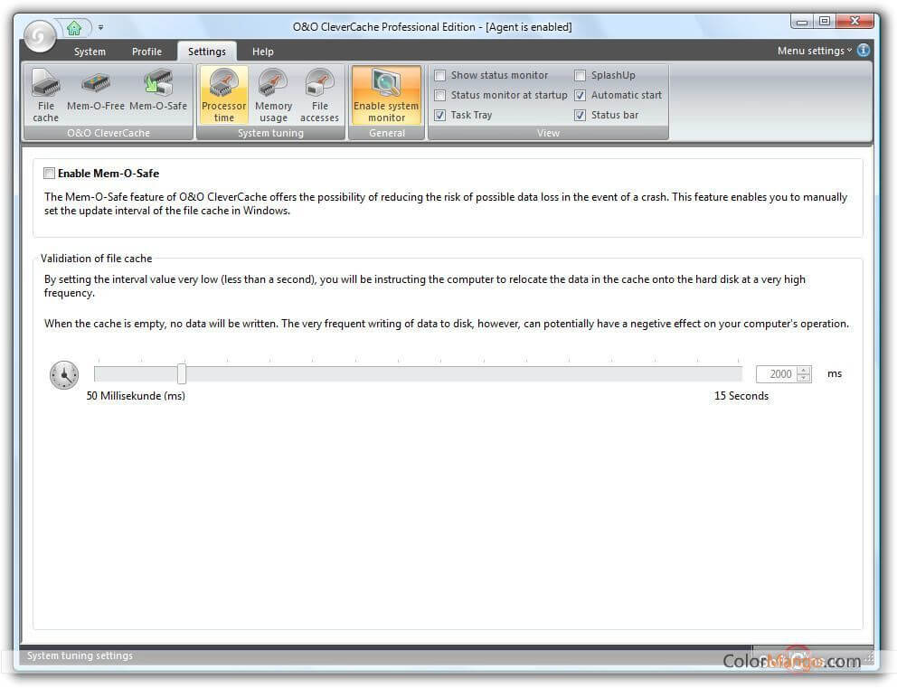 O&O CleverCache Screenshot