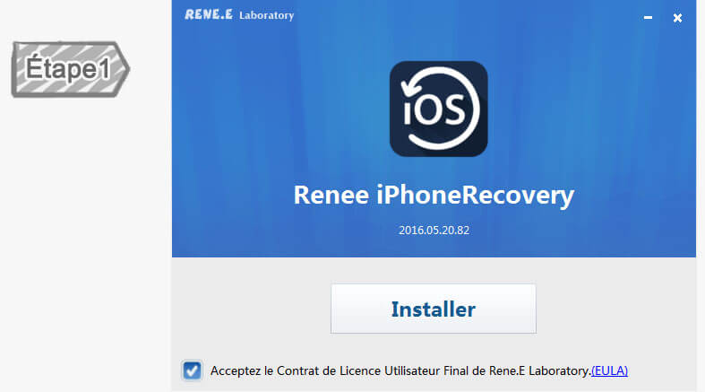 Renee iPhone Data Recovery Screenshot