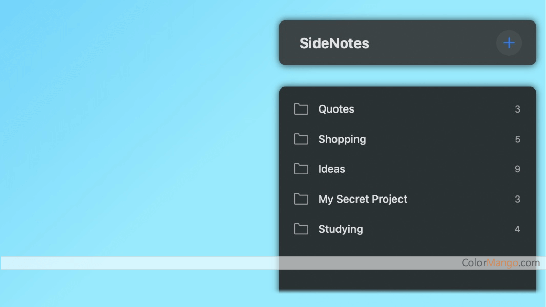 SideNotes Screenshot