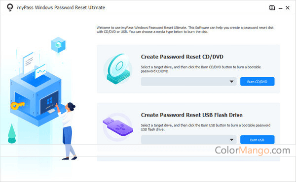 Tipard Windows Password Reset Screenshot