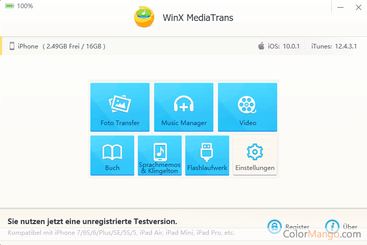 WinX MediaTrans Screenshot